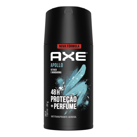 Desodorante Antitranspirante Aerosol Axe Apollo Body Spray Masculino 48h 150ml