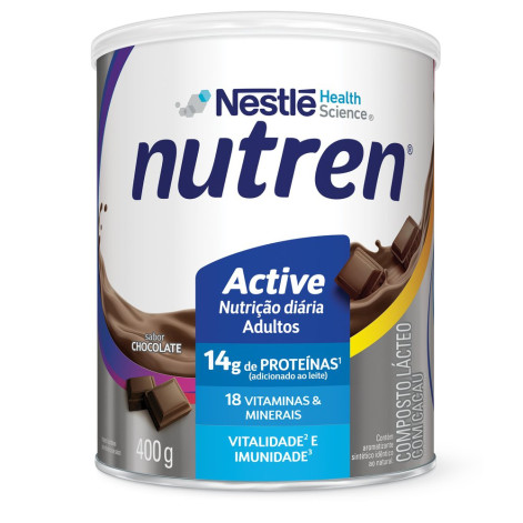 Leite Nutren Active Po Chocolate C/400 G