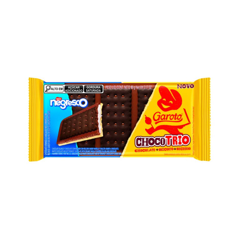 Choc Garoto Chocotrio Negresco 90G