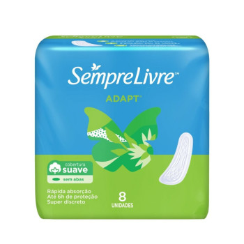 Absorvente Sempre Livre Adapt Toq Sv S/Aba 8Un