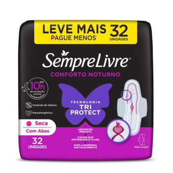 Absorvente Sempre Livre Not Seca 32Un