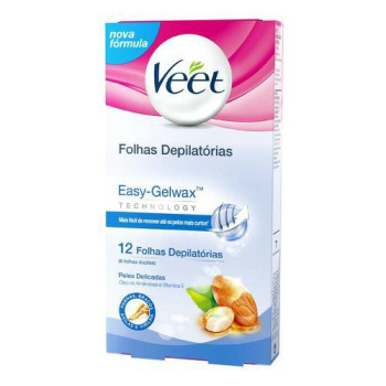 Cera Veet Fria Pele Delicada 12 Folhas