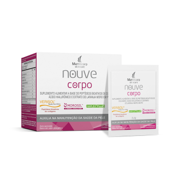 Polivitamínico Mantecorp Skincare Nouve Corpo Tripla Ação Framboesa 30 sachês de 3,4g cada