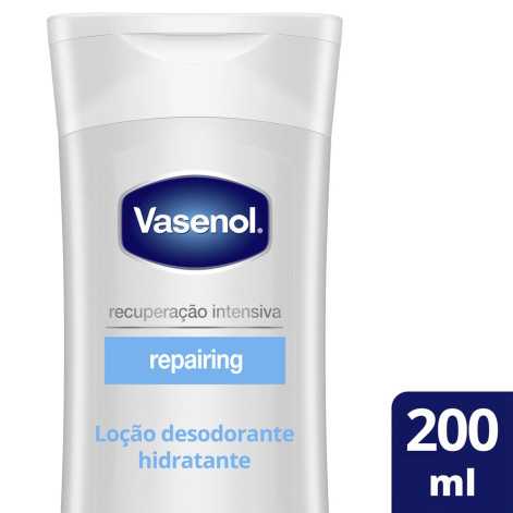 Loção Desodorante Hidratante Vasenol Recuperação Intensiva Reparadora com 200ml