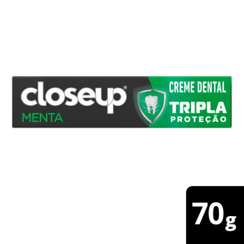 Creme Dental Closeup Tripla Proteção Menta 70g