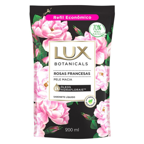 Refil Sabonete Líquido Lux Botanicals Rosas Francesas com 200ml