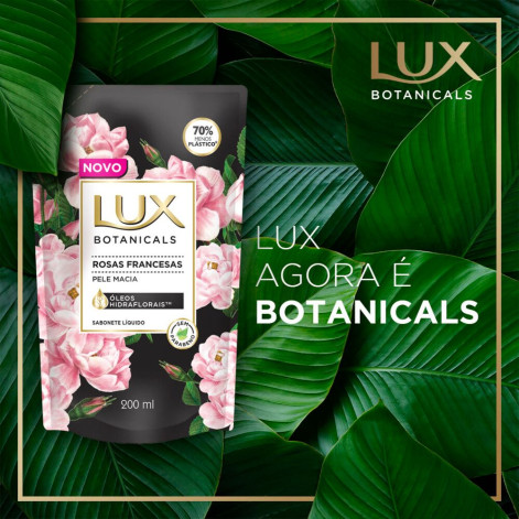 Refil Sabonete Líquido Lux Botanicals Rosas Francesas com 200ml
