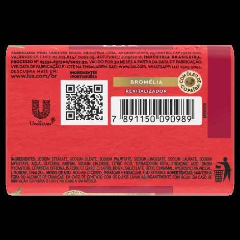 Sabonete em Barra Lux Botanicals Essências do Brasil Bromélia 100g