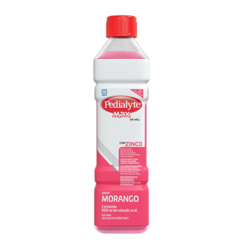 Pedialyte Max Solucao Morango 500ML
