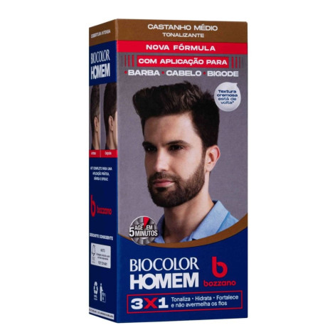 Tinta Biocolor Homem Castanho Medio (Cobert Total)