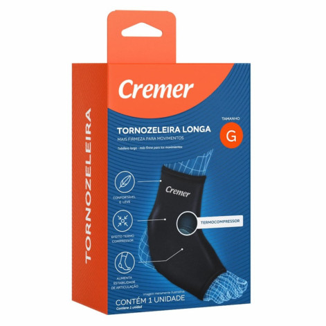 Tornozeleira Cremer Longa Preta G