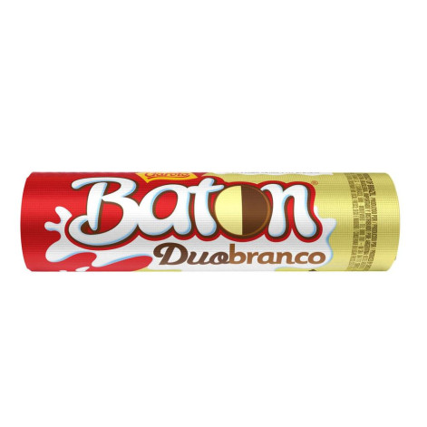Choc Baton Garoto Duo Branco 16G