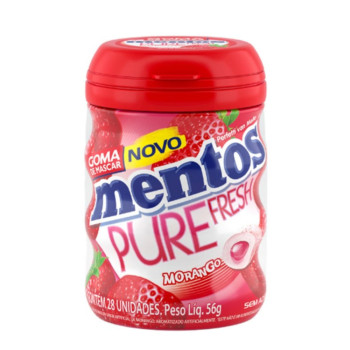 Mentos Gar Pure Fresh Morango 56G