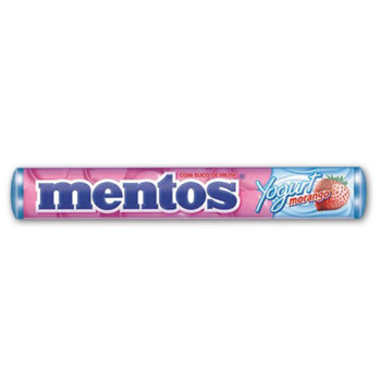 Pastilhas Mentos Yogurt Morango 38G