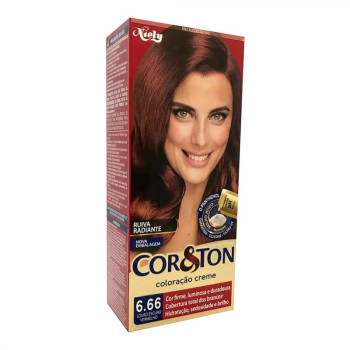 Tinta Cor E Ton Louro Escuro Vermelh 6.66