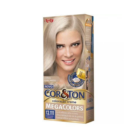  Tintura Cor&Ton Mega Colors N 12.111 Louro Super Platinado