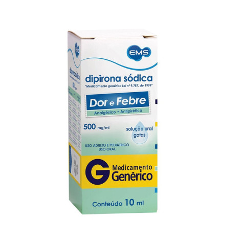 Genérico Dipirona Monoidratada Gts 10ML (Ems)