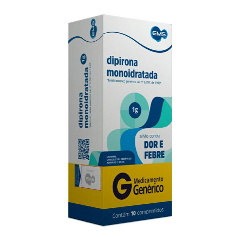 Genérico Dipirona Monoid 1G C/10Comp (Ems)