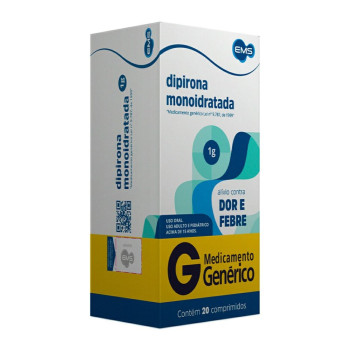 Genérico Dipirona Monoid 1G C/20Comp (Ems)