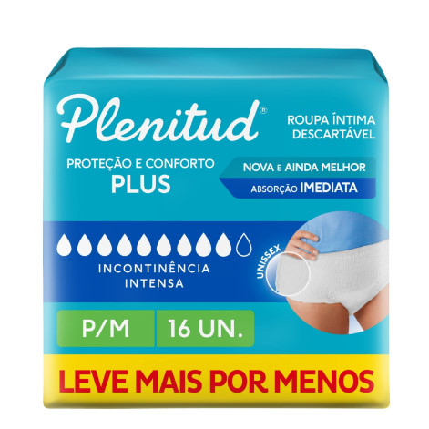 Fralda Adulta Plenitud 16Un Roup Int Prot Plus P/M