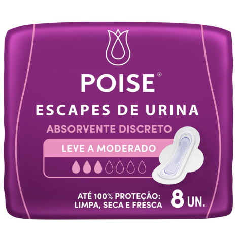Prot Diario Poise Discreto 8Unidades