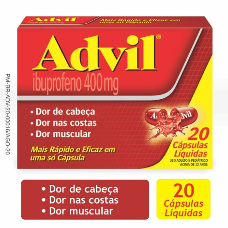 Advil 400 Mg C/20 Caps Liq
