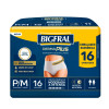Fralda Adulta Bigfral 16Un Pants Premium Pq/Md