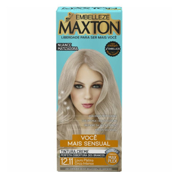 Tinta Maxton Louro Platina Cinza 12.11