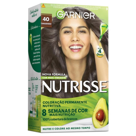  Tinta de Cabelo Permanente Nutrisse Creme - 40 Tamarindo