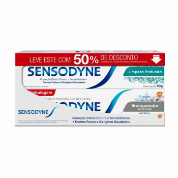 Creme Dental Sensodyne Branq Extra 2Un