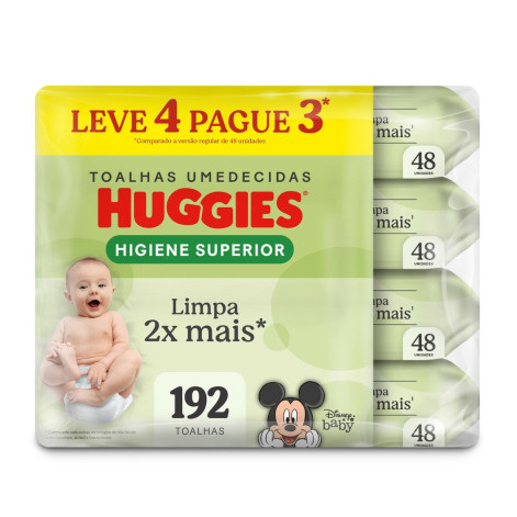 Lenco Umed Huggies Turma da Mônica Fp 48Un
