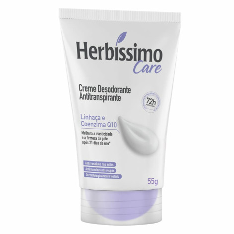 Desodorante Creme Herbissimo Linhaça Coenzima 55Gr