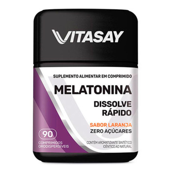 Melatonina 0,21mg Vitasay Laranja com 90 comprimidos