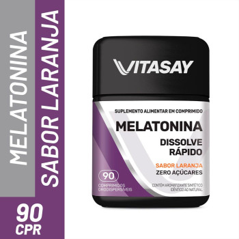 Melatonina 0,21mg Vitasay Laranja com 90 comprimidos