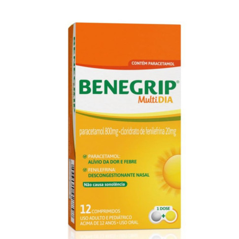  Benegrip Multi Dia 12 comprimidos