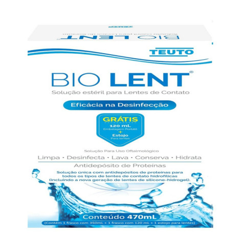 Kit Bio Lent Sol P/Lente Cont 350ML+120ML (Teuto)