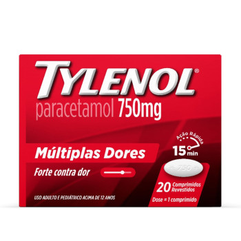 Tylenol 750Mg 20Cp