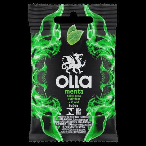 Camisinha Olla Lub Menta C/3Un