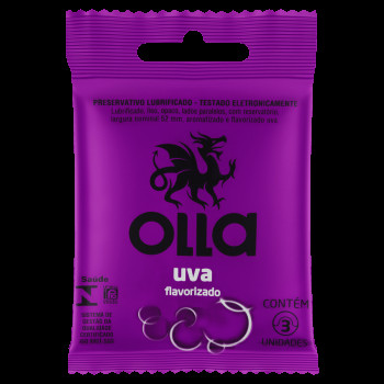 Camisinha Olla Lub Uva C/3Un