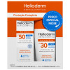Kit Helioderm Protetor Solar Facial 3 em 1 Fps50 50g + Protetor Solar 2 em 1 Fps30 120ml