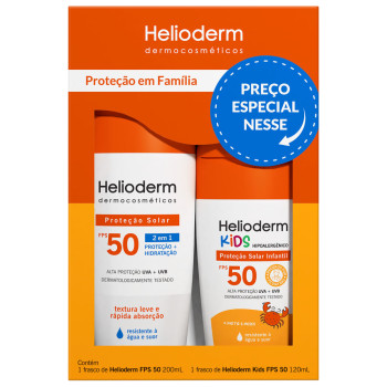 Kit Helioderm Familia Fps50 200ML+120ML