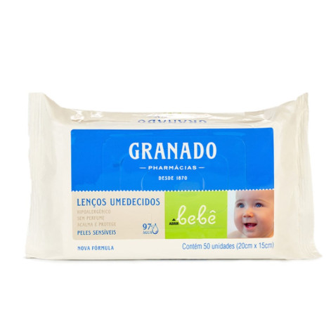 Lenco Umedecido Ganado Pele Sensivel 50Un