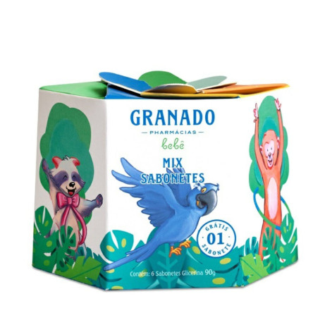 Kit MLx Sabonetes Ganado Bebe 6 Unidades