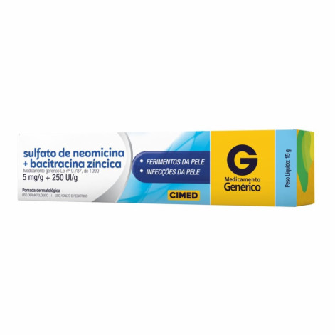Genérico Neomicina+Bacitra Pom C/15G Cimed