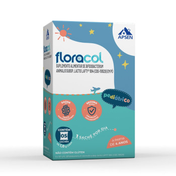Floracol Pediatrico Com 5 Saches 1,8gr