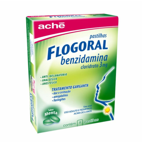 Flogoral Menta 3Mg C/8Past
