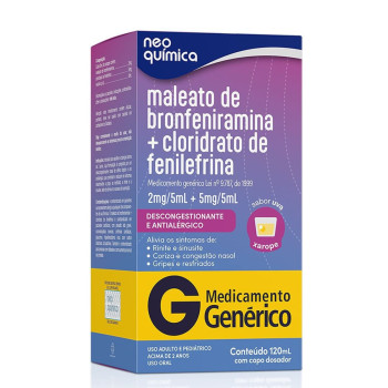 Genérico Bronfeniramin+Fenilefrina Xarope 120ML