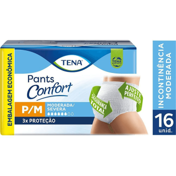 Roupa Íntima Tena Pants Confort P/M 16 Unidades