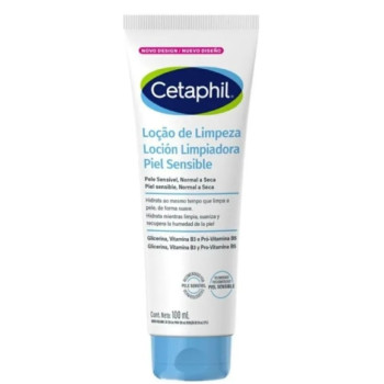 Loção de Limpeza Cetaphil Pele Sensível, Normal a Seca 100ml