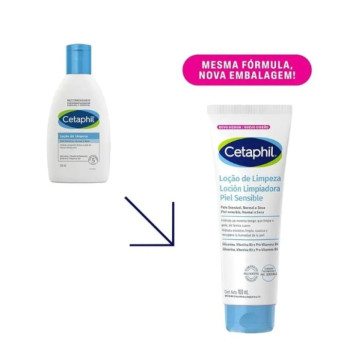 Loção de Limpeza Cetaphil Pele Sensível, Normal a Seca 100ml